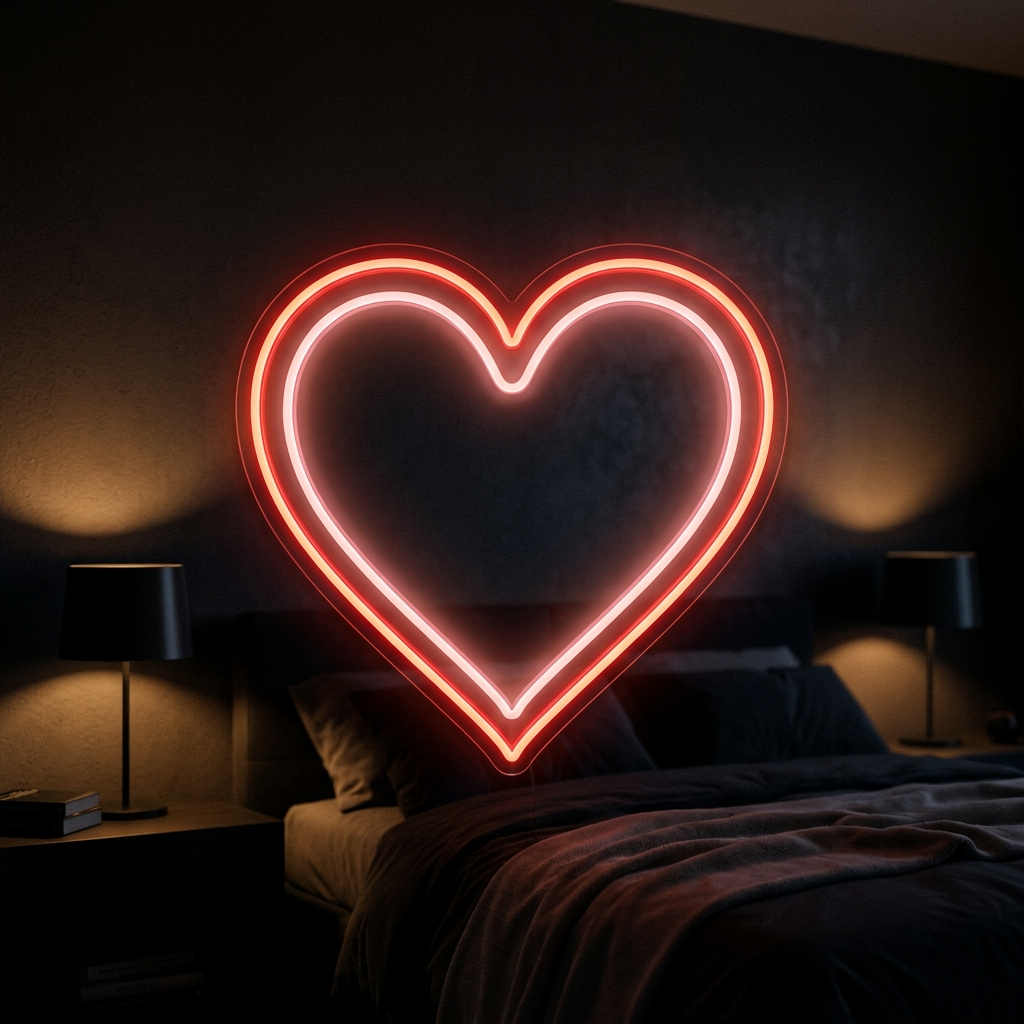 Heart Neon Sign For Romantic Decor
