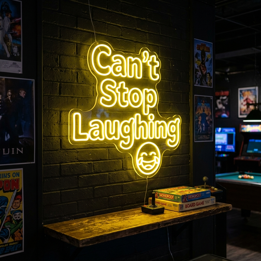 Can'T Stop Laughing Neon Sign For Fun Spaces