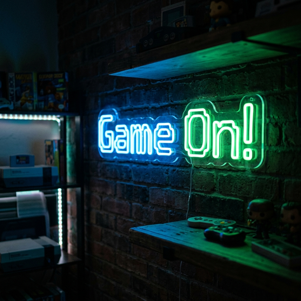 Retro Gaming Neon Sign For Nostalgic Gamers