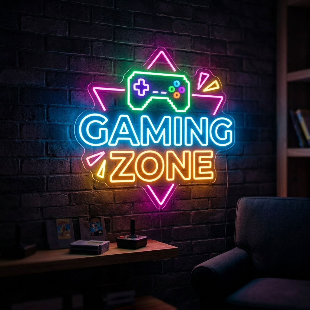 Gaming Zone Neon Sign For Your Game Room