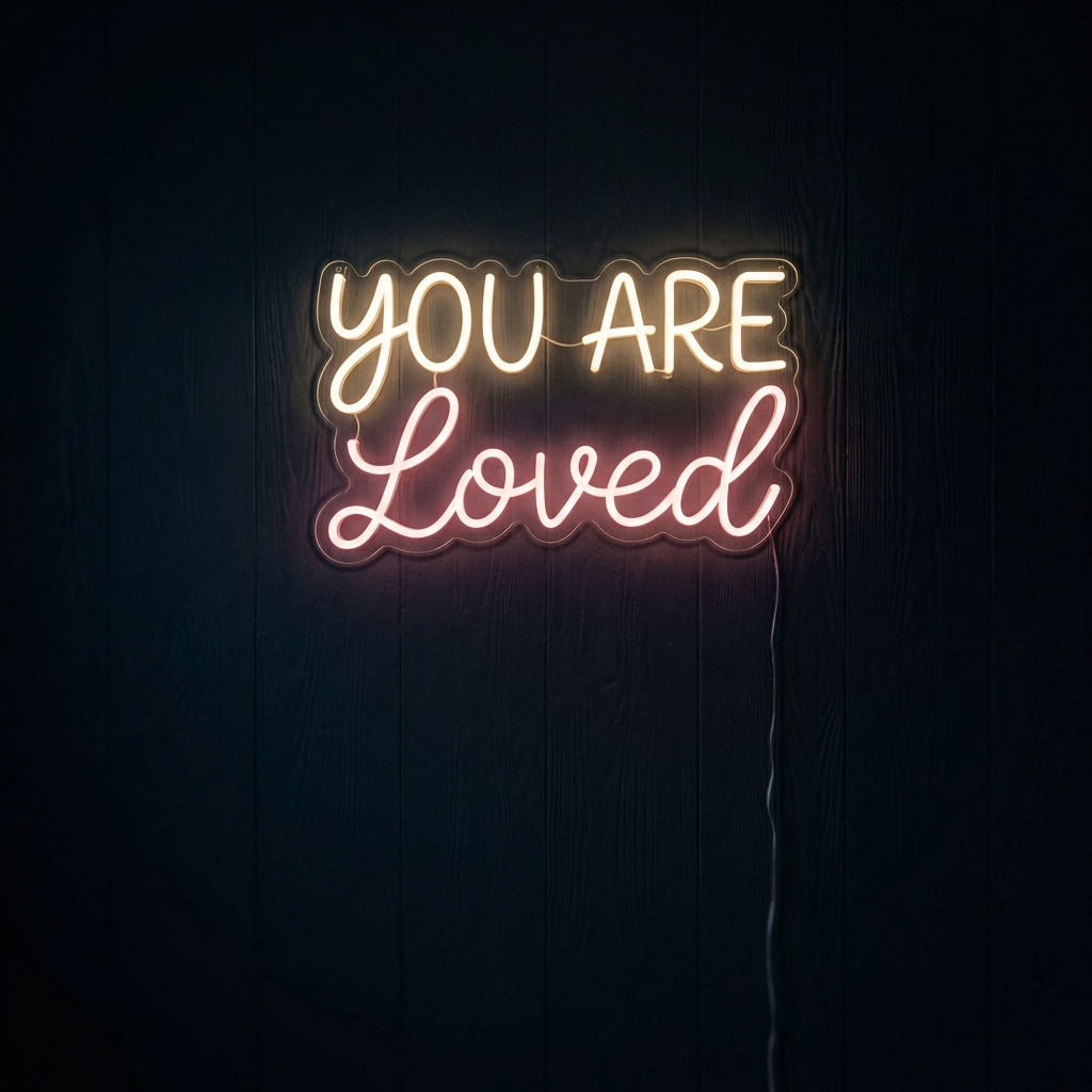 You Are Loved Neon Sign for Heartfelt Decor