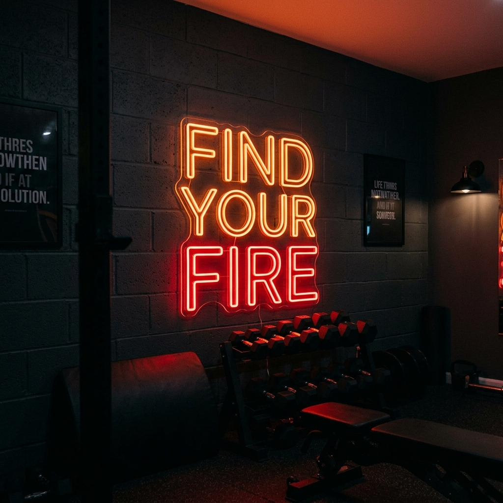 Find Your Fire Neon Sign For Passionate Spaces