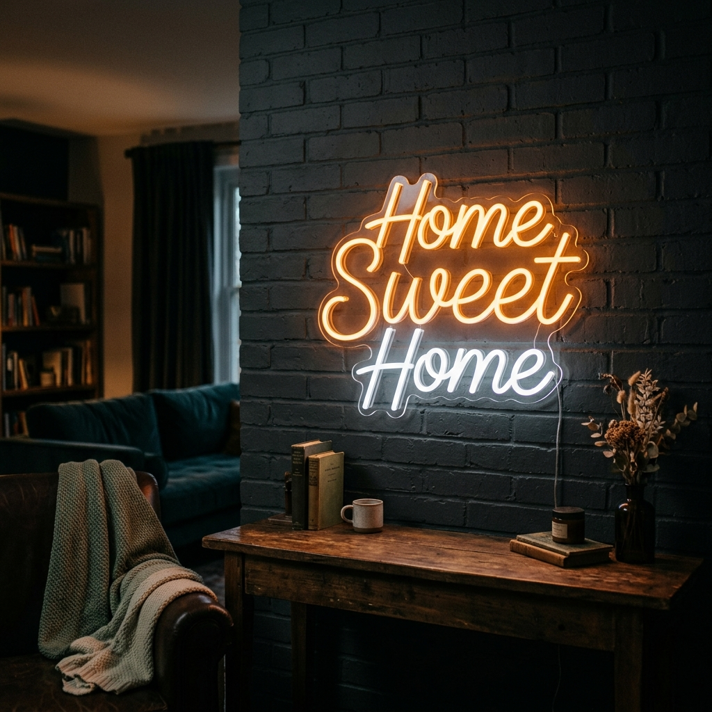 Home Sweet Home Neon Sign For Cozy Spaces
