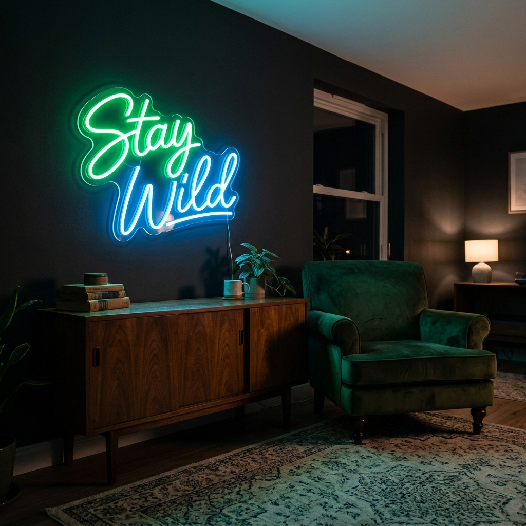 Stay Wild Neon Sign For Unique Decor