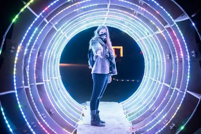 a walkway decorated with led strip lights for how to custom your led lights