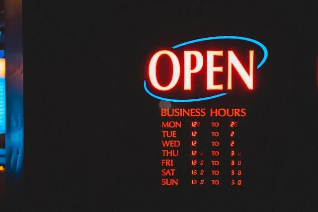 a modern digital sign for neon sign alternative