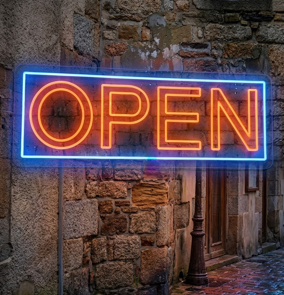 Open Neon Sign – Business, Bar & Storefront Led Neon Wall Decor